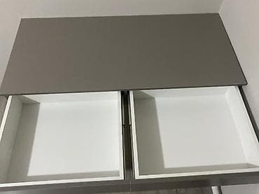 денежные ящики: Тумба для вещей и одежды, Без зеркала, Другой материал, цвет - Серый — 3