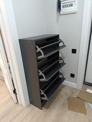 Тумба и подставка для обуви, Другой материал, цвет - Серый