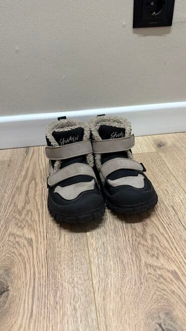 скандия обувь детская зимняя: Детские утепленные ботинки Shuken черного цвета с серыми вставками — 3