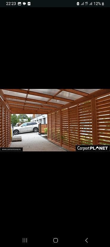 заборы из дерева: Деревянный забор, Декоративный, Другое назначение, Новый, Покраска забора — 7