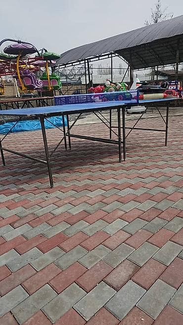 складной стол: Складной походный стол, Железо, цвет - Синий — 1