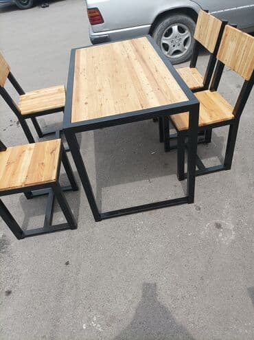 современные столы и стулья для кухни: Кухонный стол и стул — 3