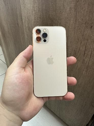 IPhone 12 Pro, 256 ГБ, Золотой, Защитное стекло, Чехол