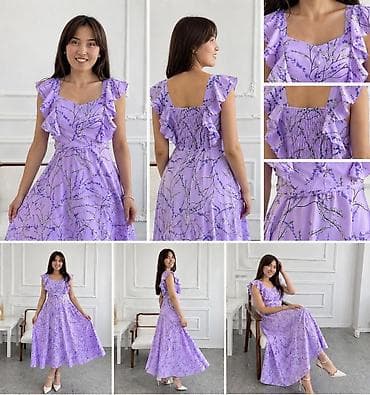 шьем футболку: Повседневное платье, Лето, Длинная модель, Полиэстер, S, M, L — 3