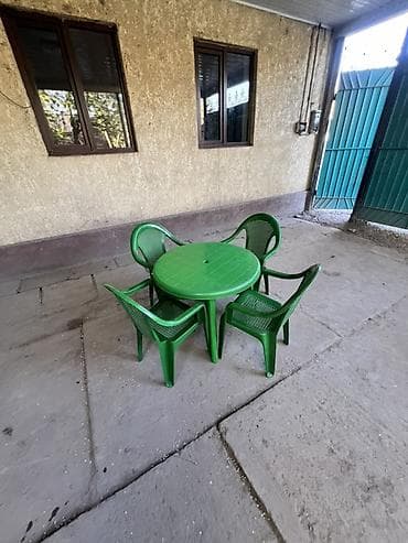 столл: Комплект садовой мебели, Стулья, Пластик — 6