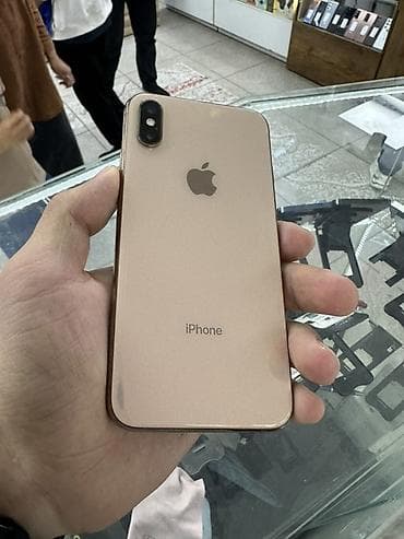 IPhone Xs, Б/у, 256 ГБ, Золотой, Защитное стекло, Чехол, 86 %