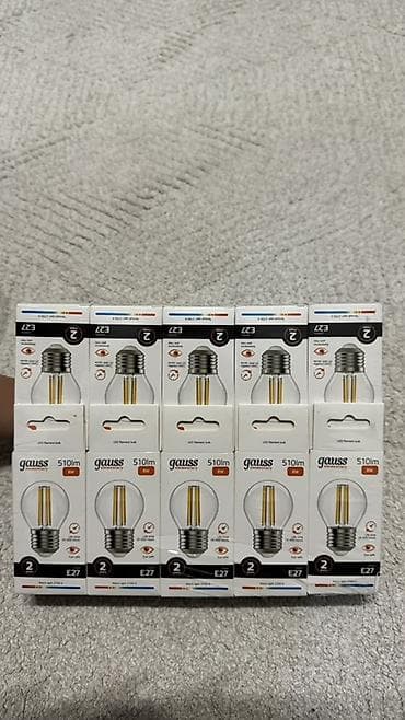 LED-лампы Gauss Elementary Filament, цоколь E27 - Световой поток: 510 — 2