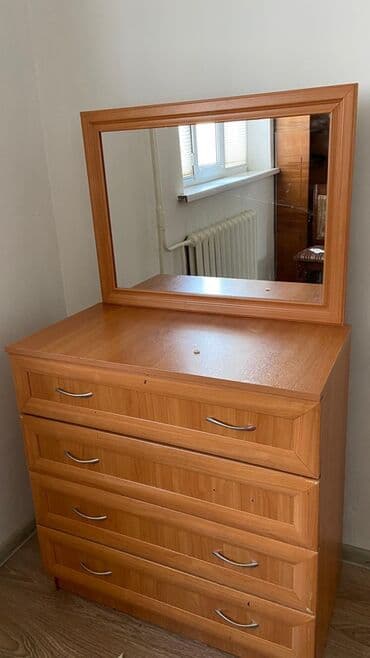 Комод для одежды, С зеркалом, ЛДСП