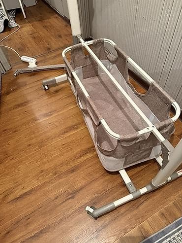 Другие товары для дома: Люлька, Б/у, Колыбель, Металл, цвет - Бежевый, Самовывоз — 6