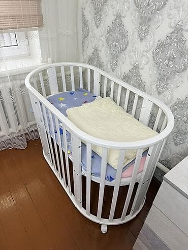 жууркан матрас: Люлька, Колдонулган, Бешик, Жыгач, түсү - Ак — 2