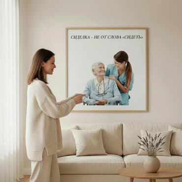 сиделка помощница по дому: Багуучу киши 6 жылдан ашык тажрыйба, Толук жумуш күнү — 1