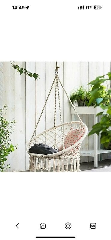 подвесной стол: Подвесное кресло-качели (гамак) новая - Размеры: ?60 см (указано на — 2