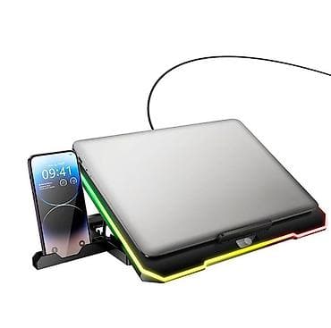 Охлаждающая подставка для ноутбука HOCO с RGB‑подсветкой -