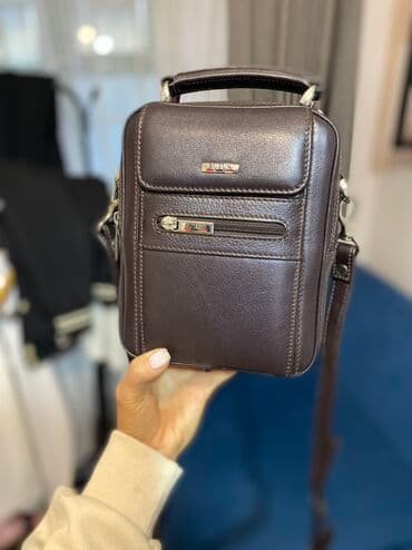 купить ремень мужской кожаный: Мужская сумка через плечо BUTUN - Материал: натуральная кожа — 4