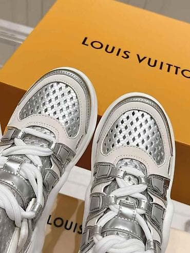 комбинация: Кроссовки, 38, Louis Vuitton, Новый, цвет - Серебристый, Самовывоз, Платная доставка — 3