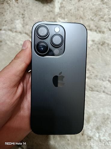 wireless mouse: IPhone 14 Pro, Б/у, 256 ГБ, Black Titanium, Защитное стекло, 86 % — 1