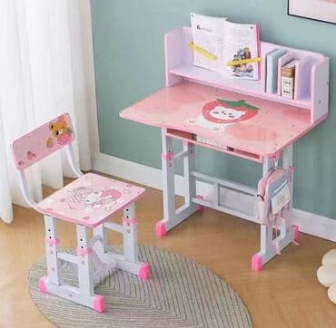 детский столик для уроков: Комплект детского стола и стула — 4