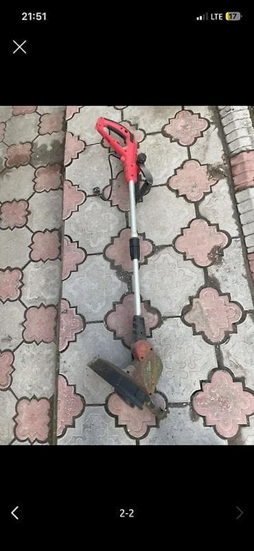 Электрический триммер для травы - Тип: сетевой электрический триммер at lalafo.kg Электрический триммер для травы - Тип: сетевой электрический триммер