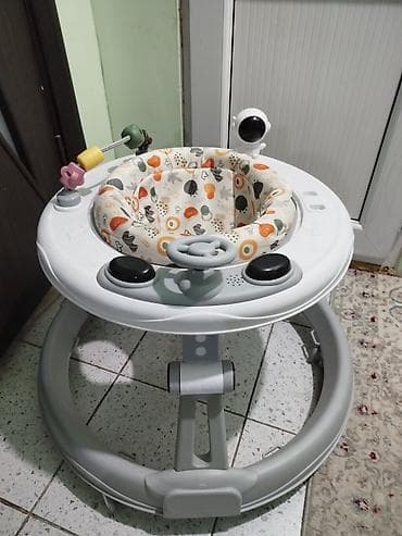 сидение для купания: Детские ходунки с игровой панелью - Круглая устойчивая база с — 3