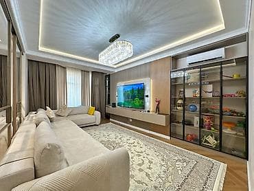 osh flat: 3 комнаты, 122 м², Старый аэропорт Элитка, 11 этаж, Дизайнерский ремонт — 2