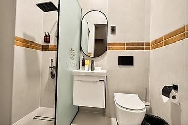 центр квартира: 1 комната, Душевая кабина, Постельное белье, Кондиционер — 7