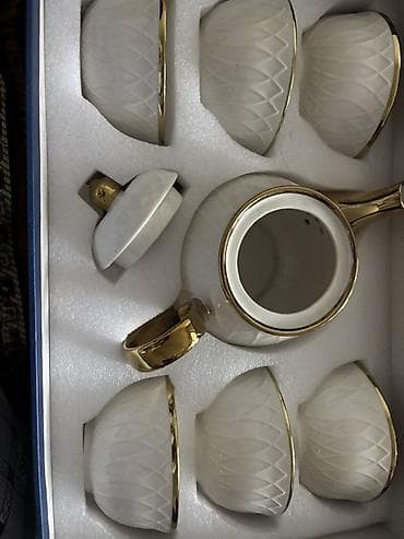 Идиш-аяк: Чайный сервиз в подарочной коробке - Состав: заварочный чайник с — 3