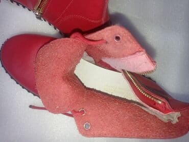 демисезонная детская обувь 22 размера: Ботинки. Размер 35. Натур. кожа. Деми. "Momotari". Б/у. Отл.сост . В — 4