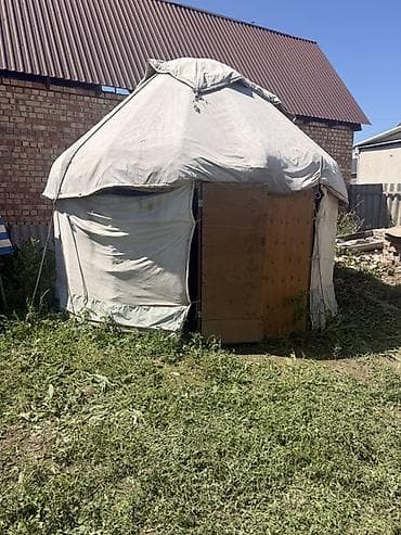 кап мешок: Юрта с традиционным орнаментом - Каркас круглый, купольный, со — 2