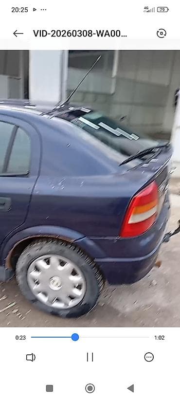 Транспорт: Opel Astra: 2001 г., 1.6 л, Механика, Бензин, Седан — 2