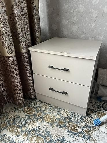 камод тумба: Спальный гарнитур, Б/у, Односпальная кровать, Кыргызстан, Самовывоз, цвет - Серый — 3