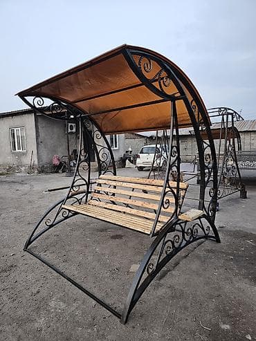 royce laser level: Садовые качели Металл, Со спинкой, С крышей — 3