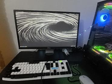 Игровой ПК с подсветкой RGB + монитор и периферия Состав: - Системный