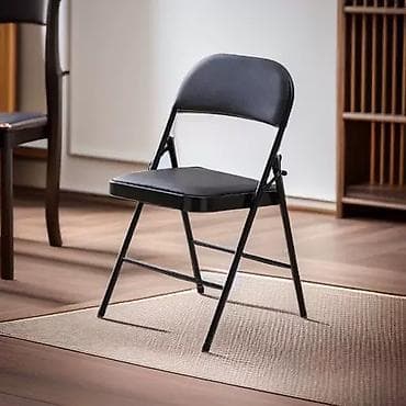 Швейные стулья: Походный складной стул, Новый, Железо, цвет - Черный — 2