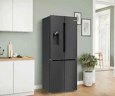 Холодильник French Door, 4‑дверный, графитово‑черный - Формат