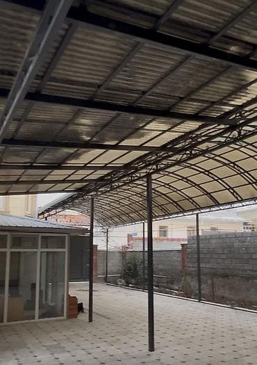 столбо: Навес, Арочный, Металл, Поликарбонат, Установка — 4