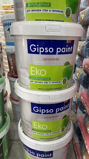 Краска интерьерная Gipso paint Eko, супербелая. - Назначение: окраска