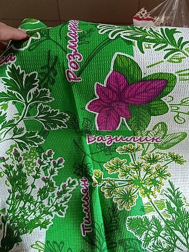 Наматрасники и топперы: Кухонные вафельные полотенца с ярким принтом. размер 50/70 Материал — 1