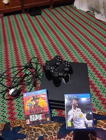 soni: PlayStation 4 Pro (CUH-7xxx), комплект для игр Что входит: - Консоль — 7