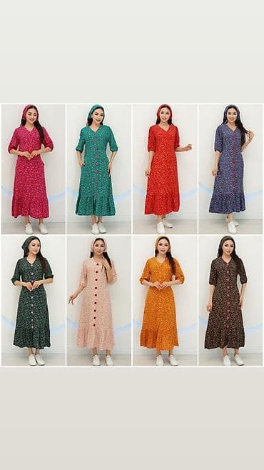 платье санты: Домашняя одежда, Штапель, Made in KG, Лето — 1