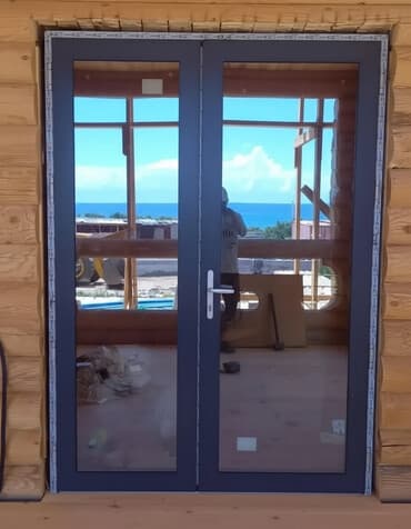 добор на двери: Алюминиевое окно на заказ, Тип окна: Фасадные, Без установки, Без рассрочки — 1