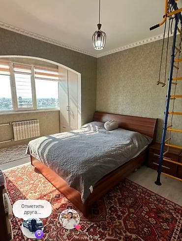 osh flat: 2 комнаты, 68 м², Средний Джал 106 серия улучшенная, 6 этаж, Евроремонт — 2