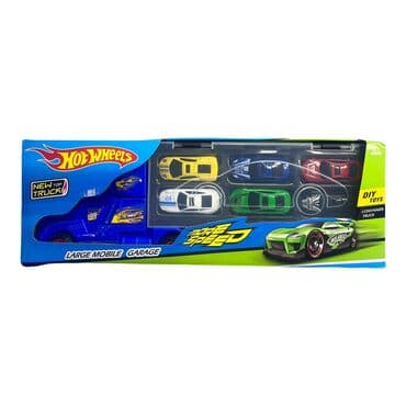 игрушки только оптом: Транспортер Hot Wheels с 6-ю качественными железными машинами [ акция — 1