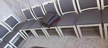 посуда для гостей: Стул для кухни, Дерево, цвет - Белый — 3