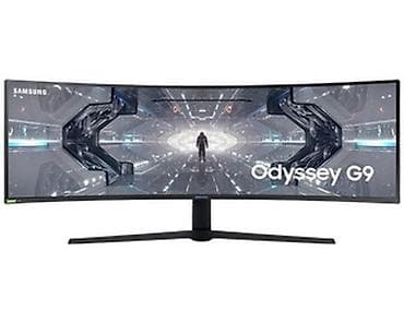Техника и электроника: Монитор, Samsung, Б/у, QLED, более 47" — 1