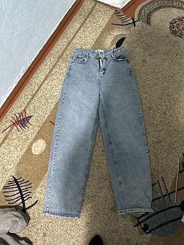 mind error jeans: Набор джинсов (3 пары), синие/голубые оттенки, варёный/acid wash. 3 — 2