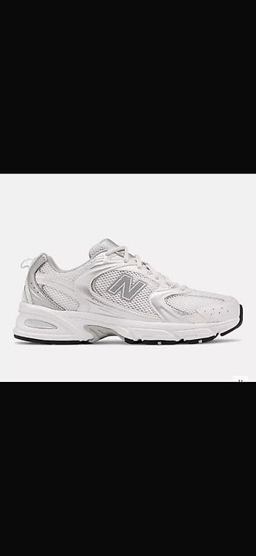 воллейбольные кроссовки: Кроссовки New Balance 530, цвет белый/серебристый. - Верх: сетчатый — 1