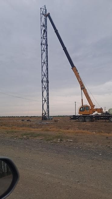 аренда помещения под кухню: Услуги автокрана. - Колёсный автокран жёлтого цвета, телескопическая — 7