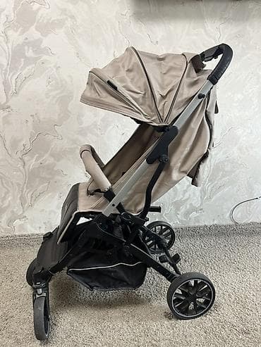 коляски 2 в 1: Коляска, цвет - Коричневый, Б/у — 4