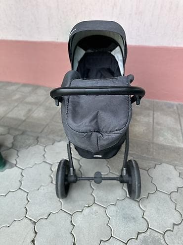Коляски: Коляска, Другой бренд, цвет - Черный, Б/у, Самовывоз — 2