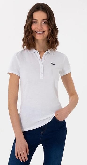 Футболка, Классическая модель, Турция, Us Polo Assn, Хлопок, Новый, S